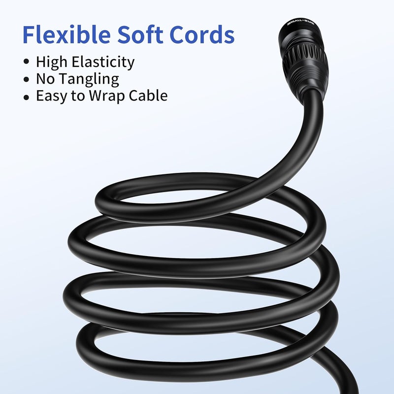 SMALL-EYE 5 Pin DMX Cable 25 ft 1 Pack – Premium 4-Core Male to Female Stage Lighting DMX512 Cable (25') - Image 5